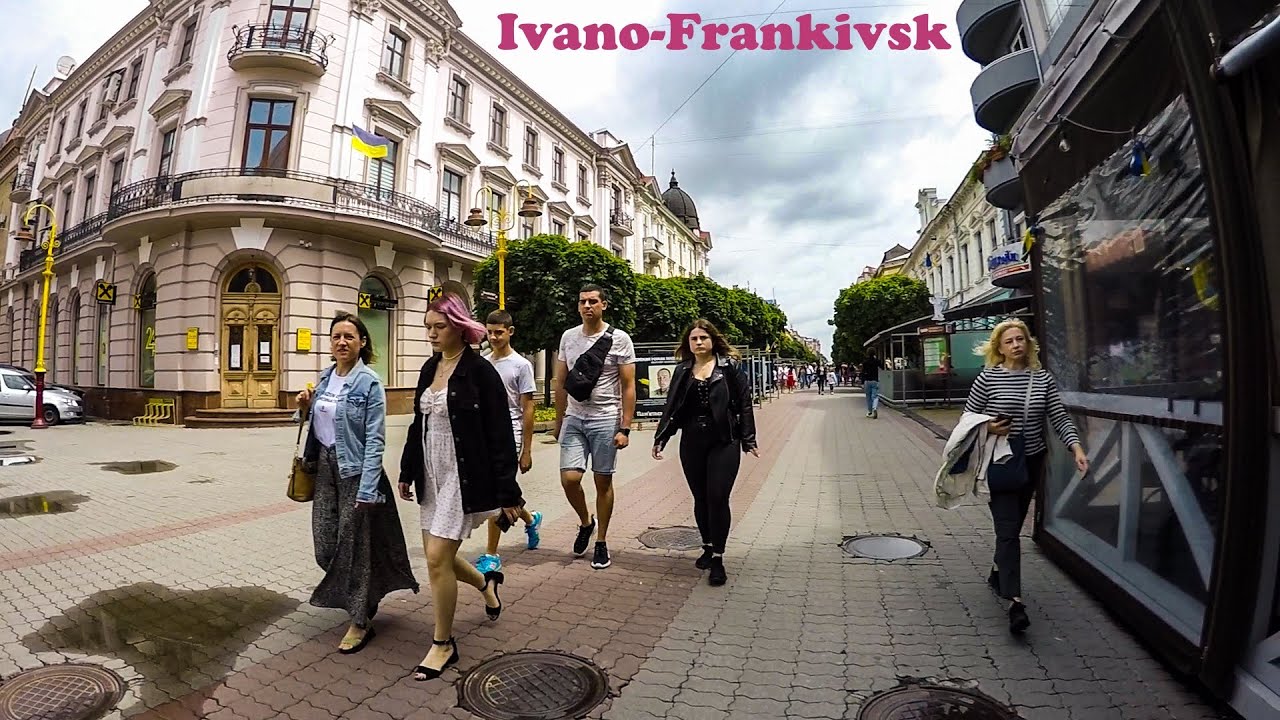 Walking in Ivano-Frankivsk Івано-Франківськ Прогулянка містом 2023 part 2/4 | Ukraine