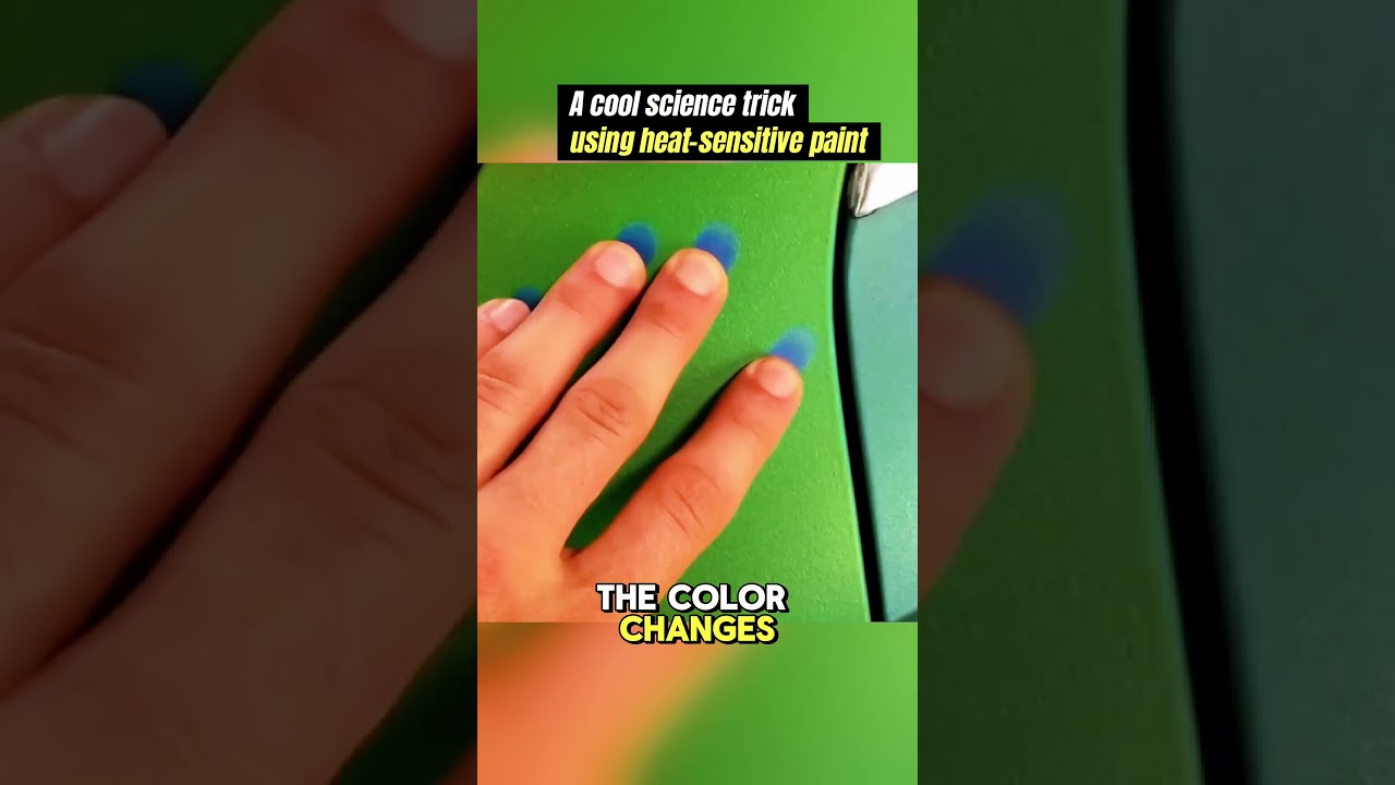Heat sensitive paint #science #facts #knowledge