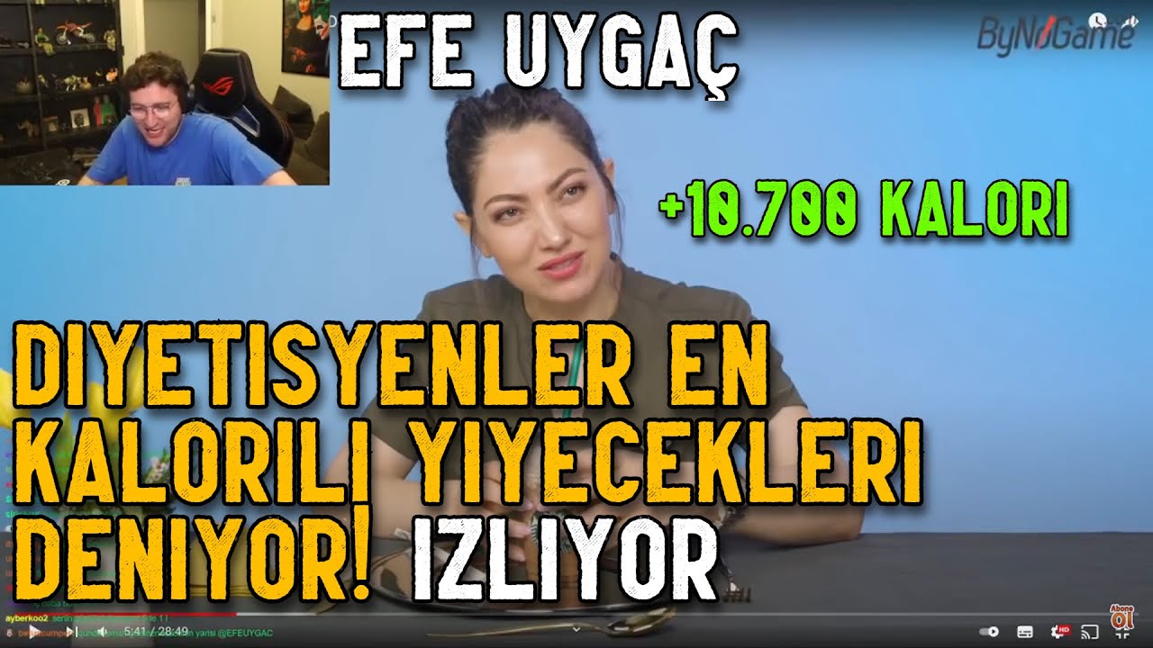 EFE UYGAÇ | Diyetisyenler En Kalorili Yiyecekleri Deniyor! İzliyor | Tam Part |@TepkiKolik
