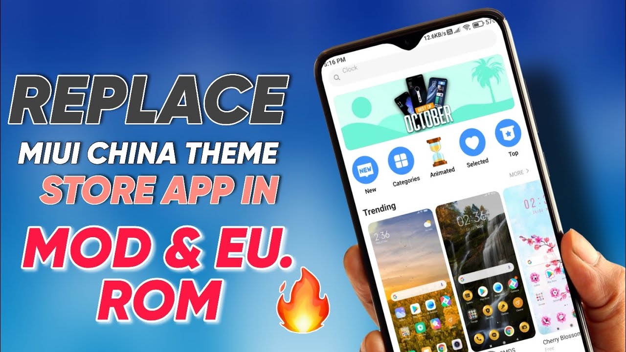 Replace China Miui Theme App With Global MIUI Theme App Store In Any Mod, Eu & Custom ROM on Xiaomi