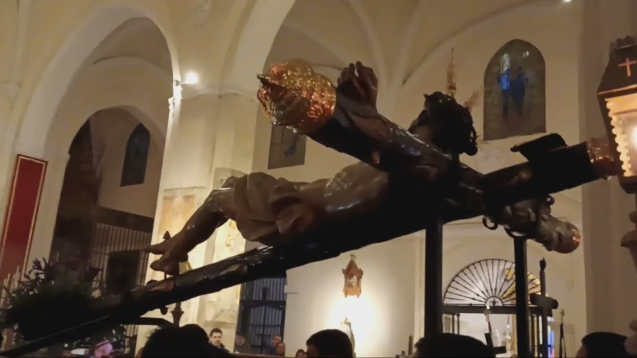 Vía Crucis del Señor de la Misericordia. Llegada a la parroquia de Fuente Obejuna.