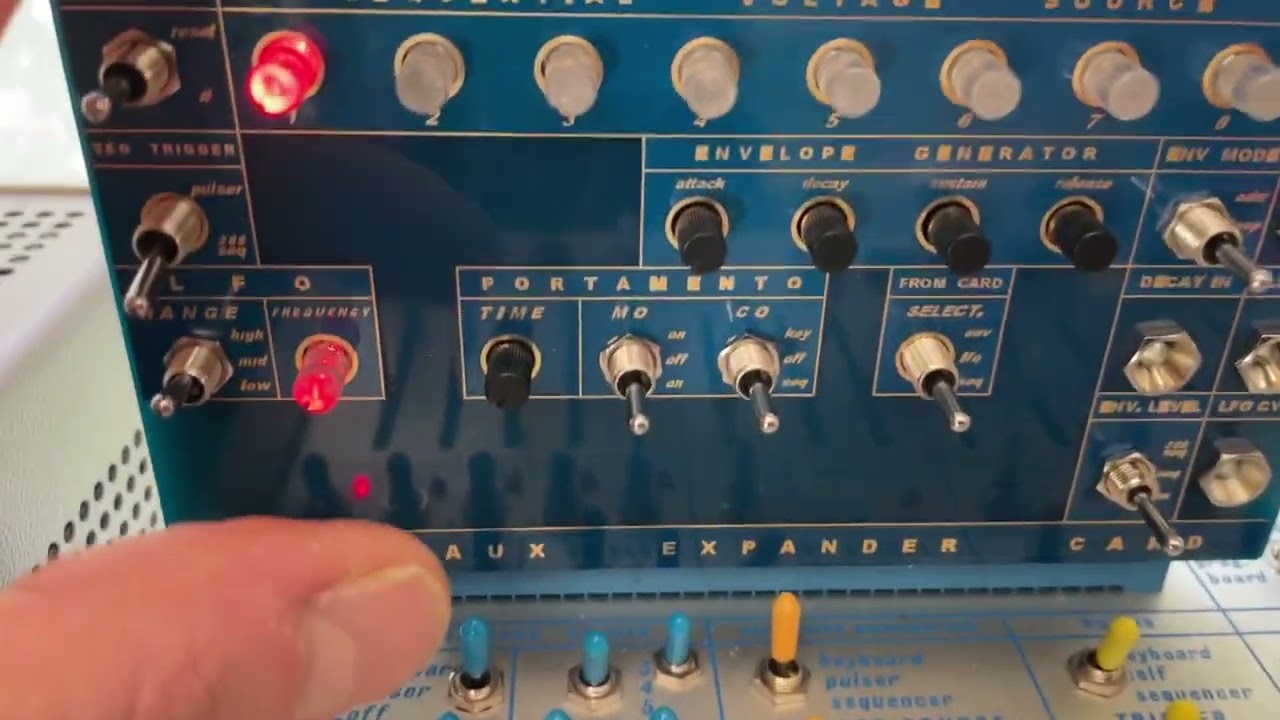 Using Portamento with external Sequencer - Buchla 208 / Buchla Easel Sequencer Aux Card