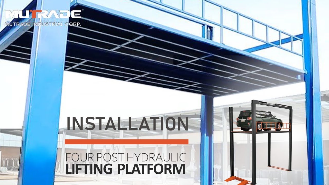 Mutrade FP-VRC: Installation process of the Four Post Hydraulic Lifting Platform