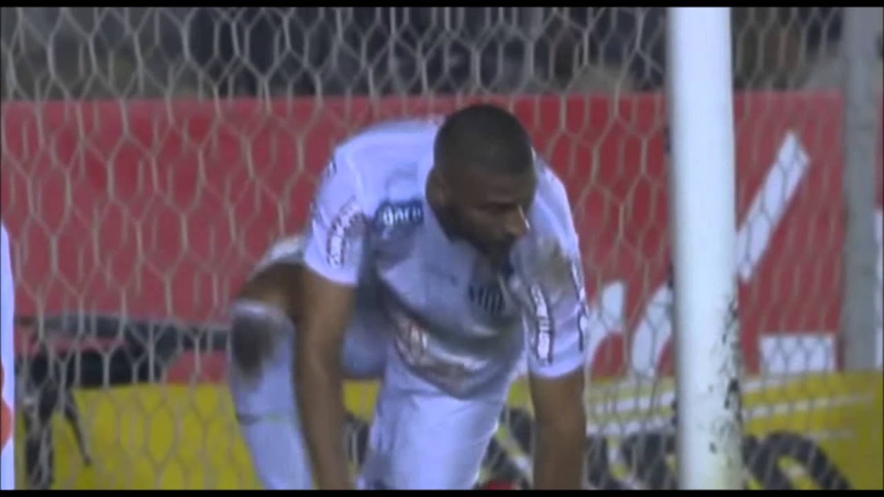 Nilson perde gol feito - SANTOS X PALMEIRAS - copa do Brasil