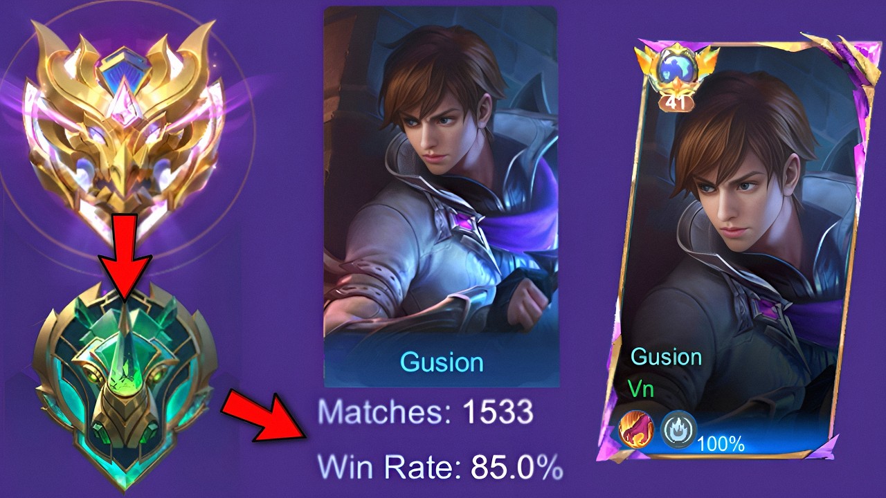 WHEN 85% WIN RATE GUSION IS BACK IN EPIC!😱 NEW SEASON SUPER AGGRESSIVE IN SOLO! -MLBB