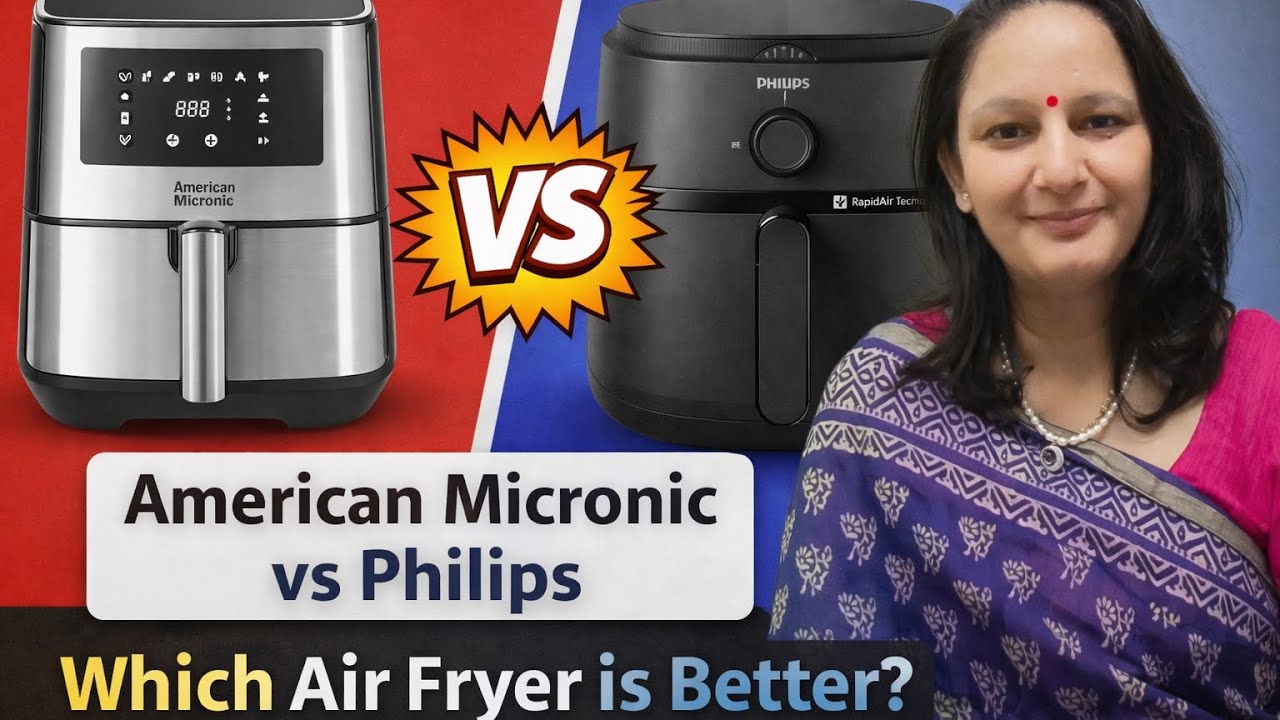 Air Fryer लेने से पहले देख लो, कौन-सा Best Hai?❌ American Micronic 6.5L vs Philips 6.2L Air Fryer🔥