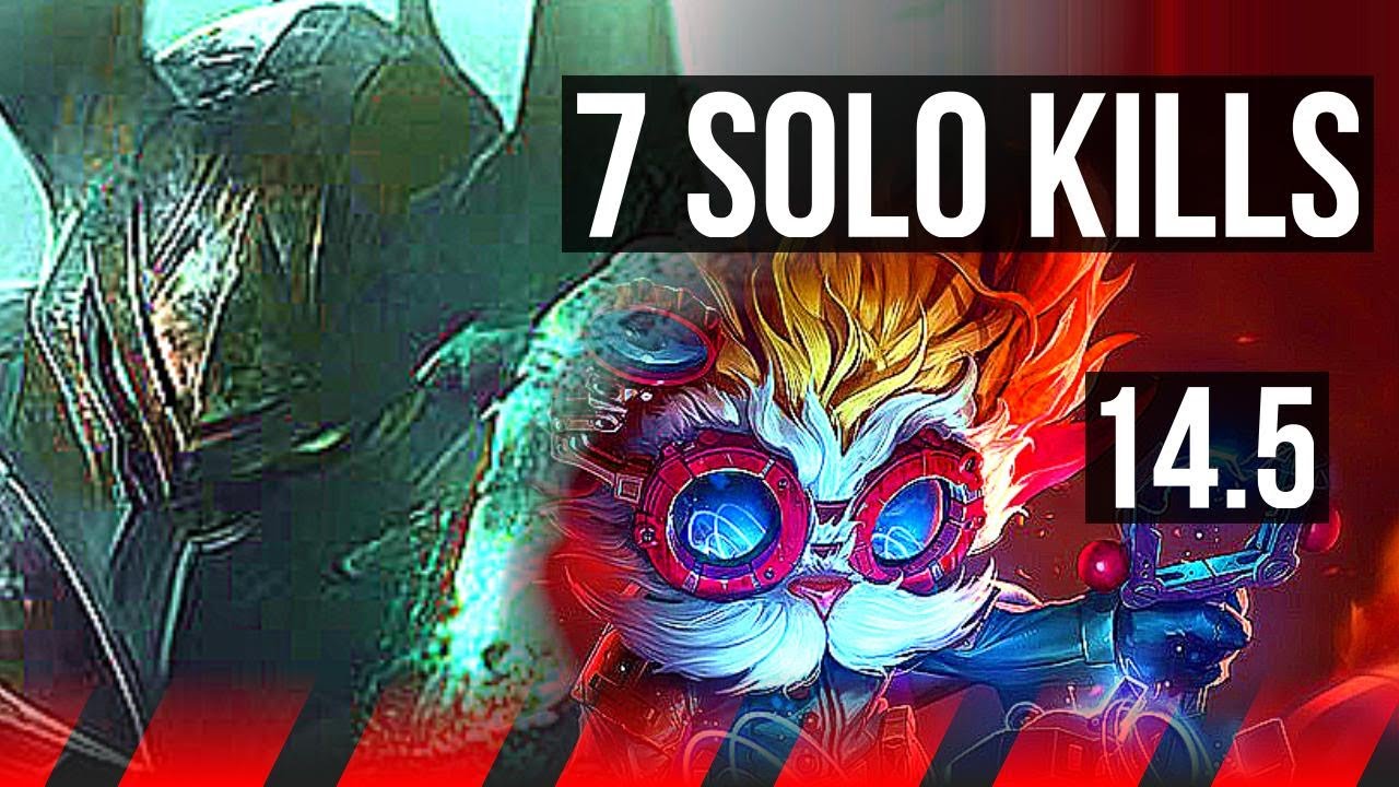 MORDEKAISER vs HEIMERDINGER (TOP) | 7 solo kills | KR Master | 14.5
