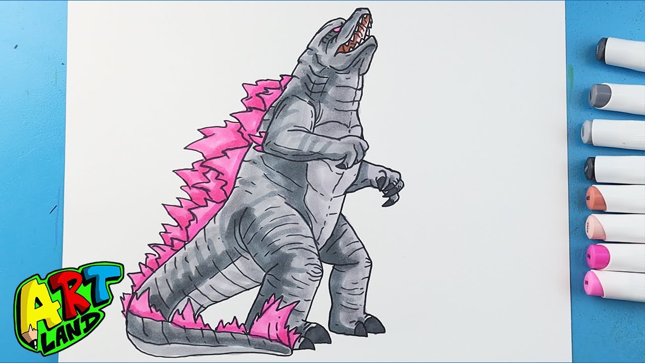 How to Draw Godzilla Roaring | Godzilla x Kong: The New Empire