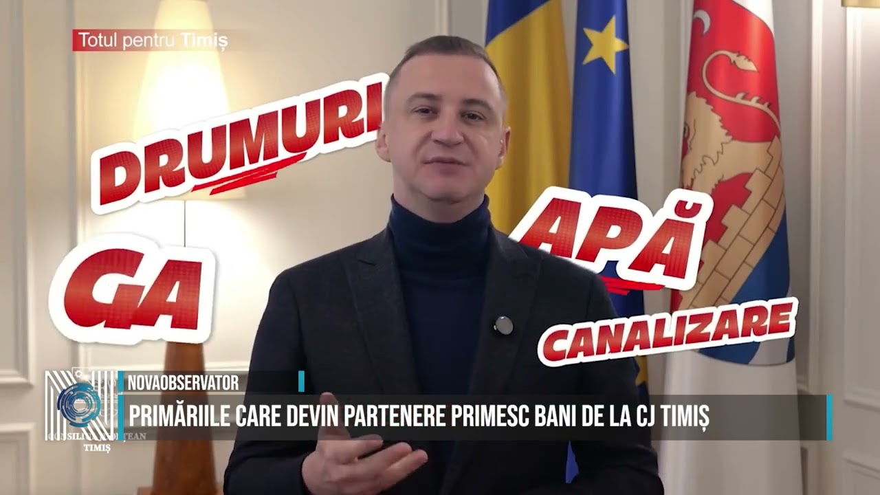 PRIMĂRIILE CARE DEVIN PARTENERE PRIMESC BANI DE LA CJ TIMIȘ