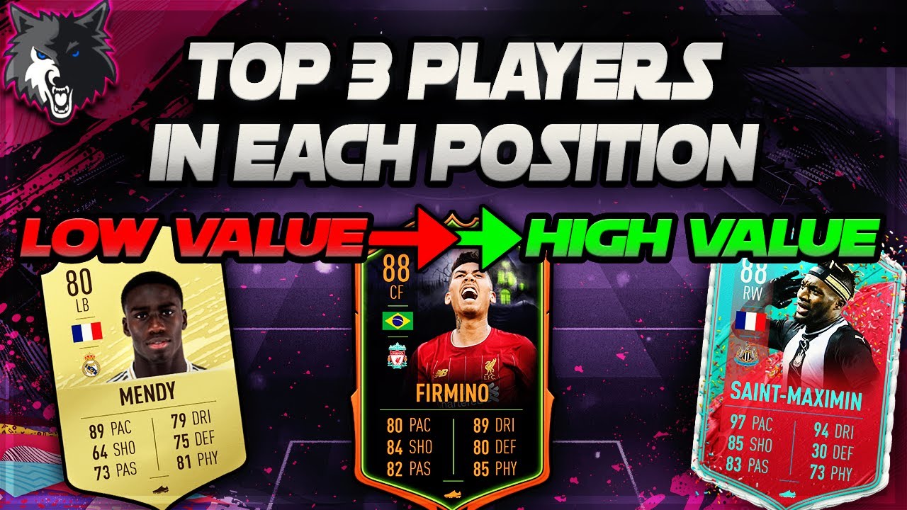 FIFA 20 BEST 3 PLAYERS FOR EACH POSITION - ULTIMATE TEAM PRO PLAYERS ADVICE - FIFA 20 META PLAYERS