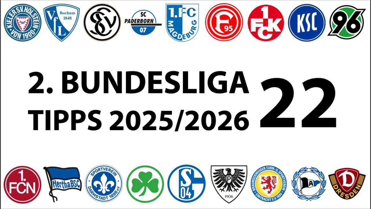 Bundesligatipps 2.Liga - 22.Spieltag - Saison 2025/2026