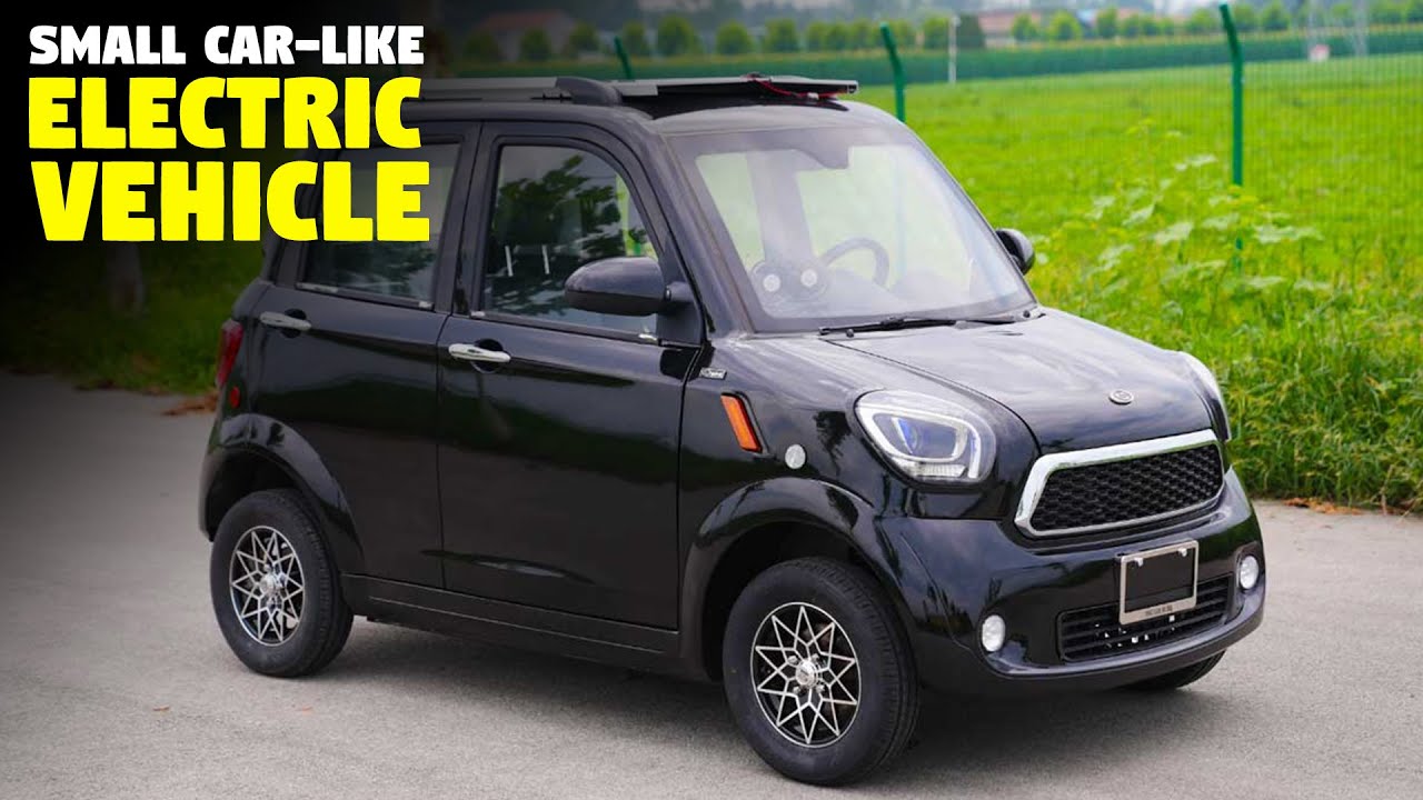 A solar-powered electric vehicle that looks a tiny car