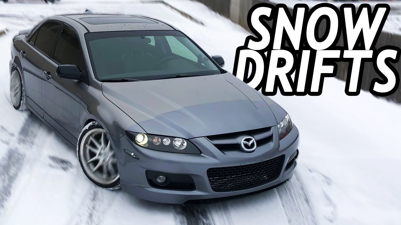 Straight Piped Mazdaspeed 6 has Fun In The Snow!