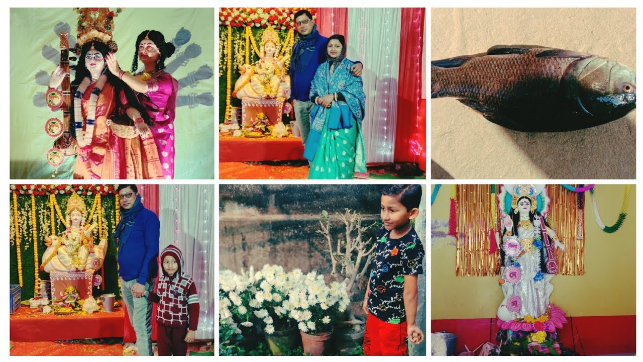 সরস্বতী পুজোর দিন কাটানো সুন্দর মুহূর্ত 👨‍👩‍👦অনেক সুন্দর কাটলো দিনটা #ak mutho aalo 