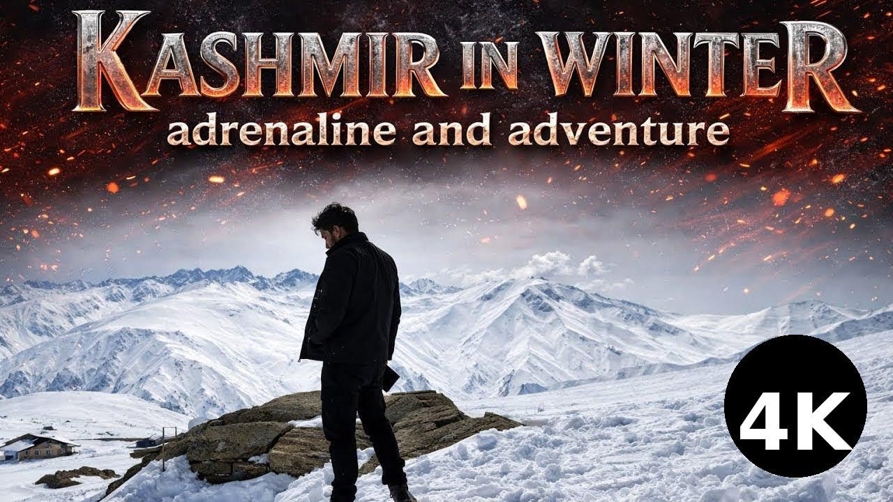 Kashmir in winter 4K - Adrenaline and adventure - Gulmarg sonmarg skiing and snowbiking
