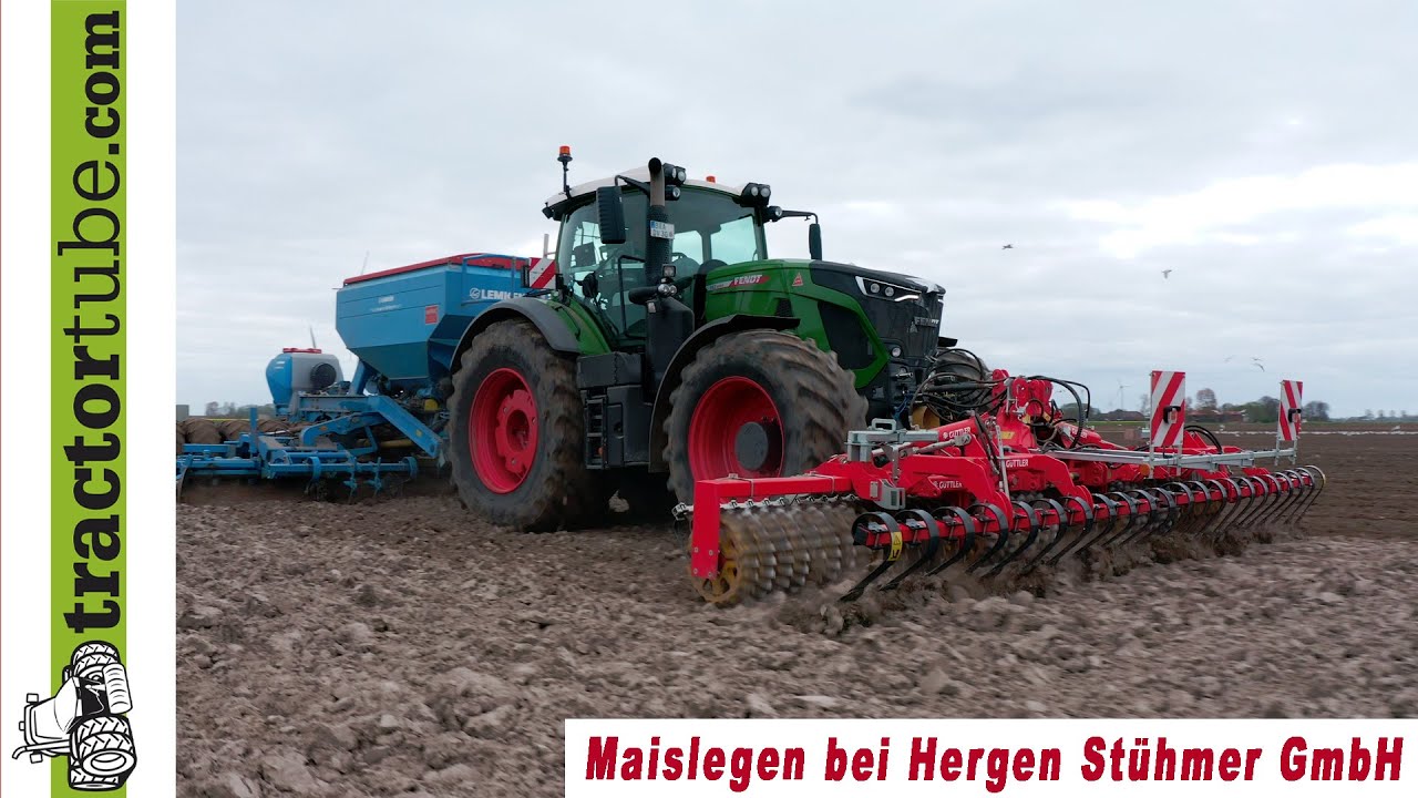 Güttler - Fendt 942 - Lemken Azurit - Maislegen bei der Stühmer GmbH