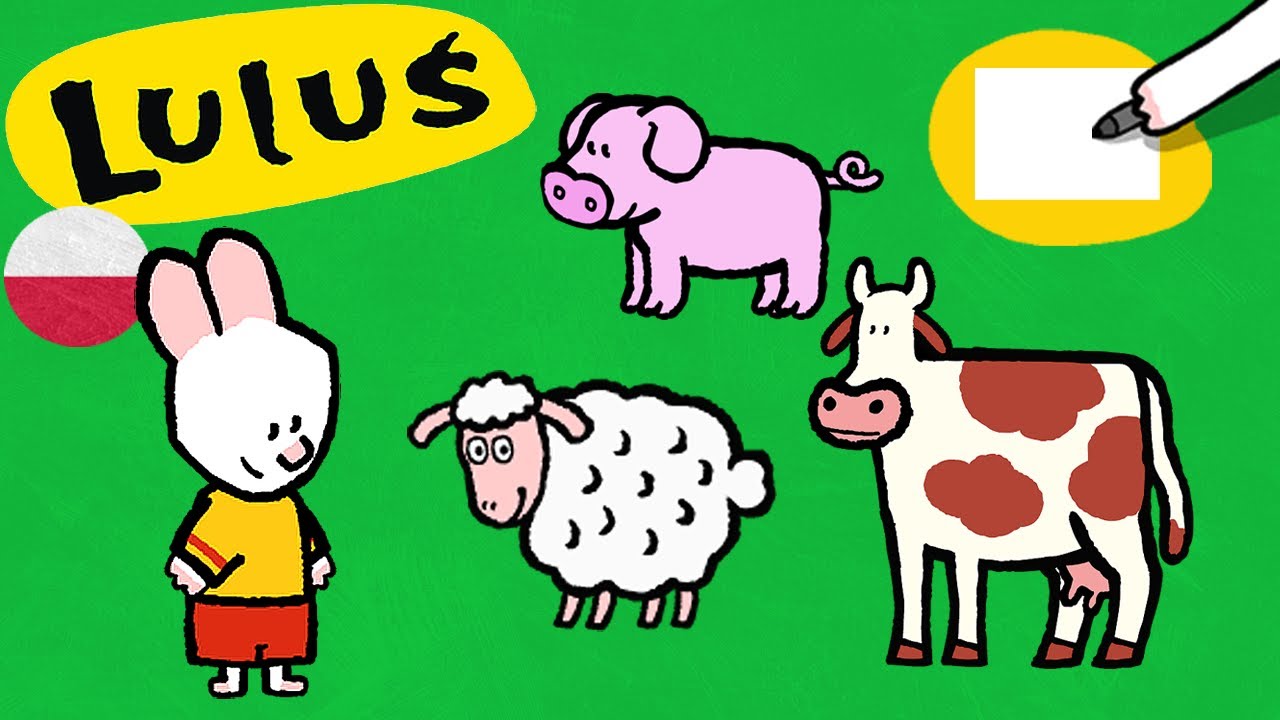 Luluś, narysuj mi 🎨 ✏ Luluś, narysuj mi farmę ✏ Naucz się rysować z Lulusiem ! | ⬇⬇⬇