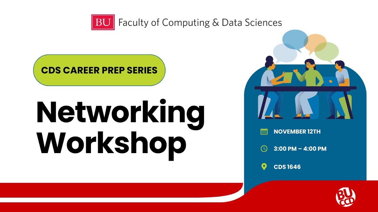 CDS Career Prep Series Fall 2025: Networking Workshop