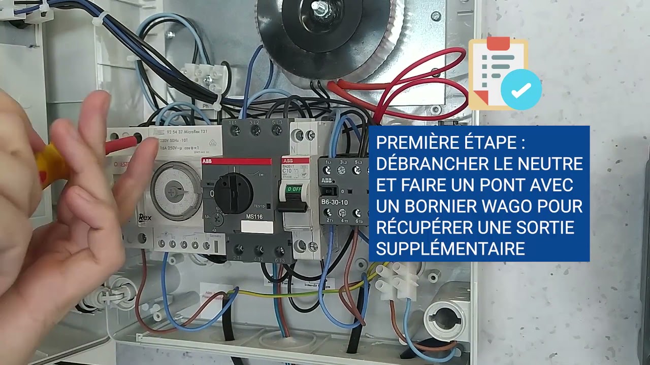 Aide piscine &ndash; Coffret &eacute;lectrique standard PANORAMA CCEI &ndash; Ajout disjoncteur C10