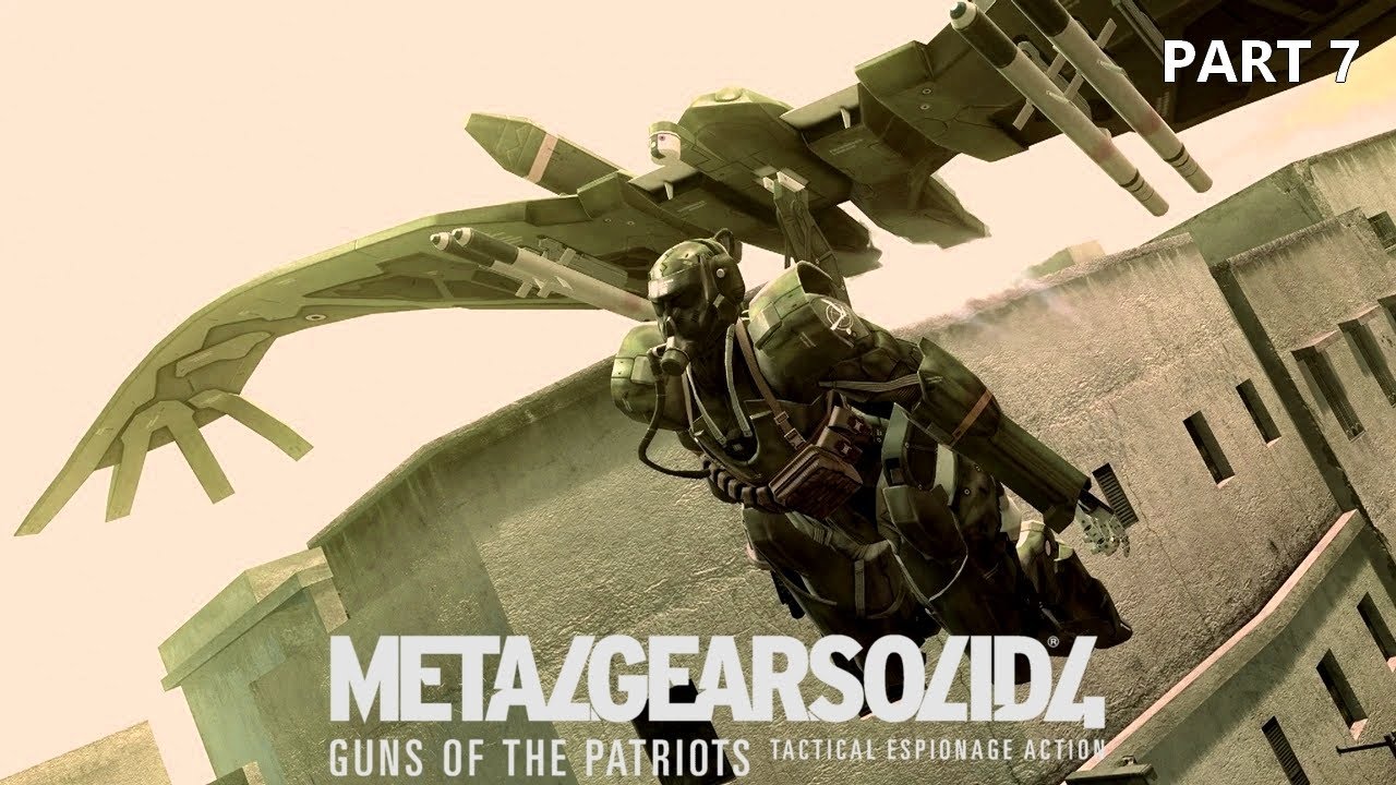 Metal Gear Solid 4 Guns of the Patriots Part 7 Raging Raven(No Commentary Walkthrough)