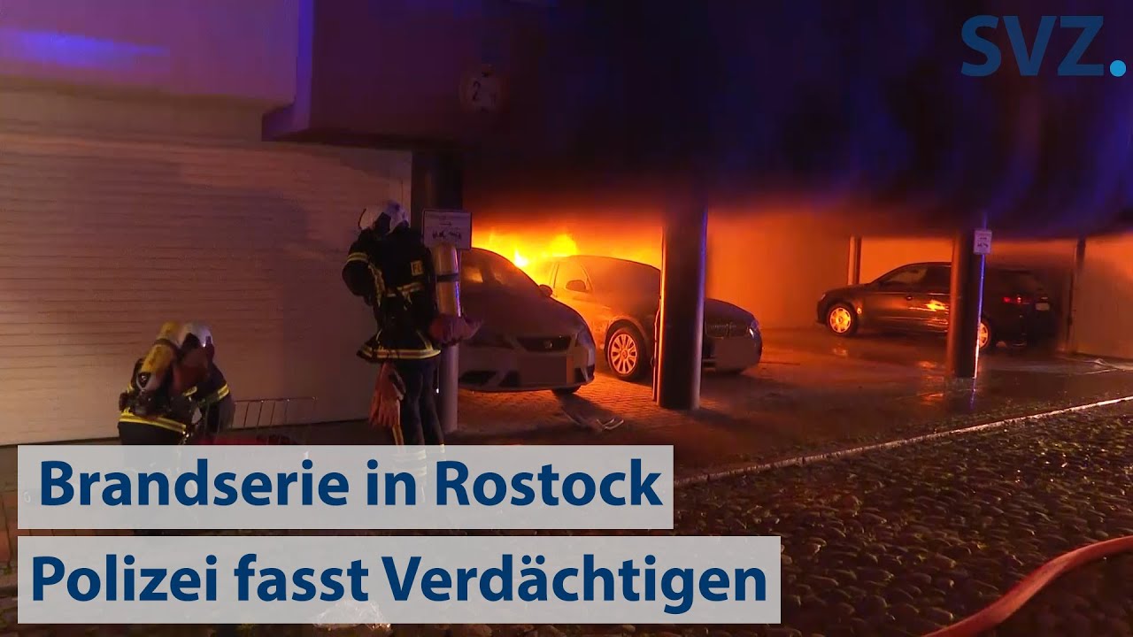 Mehrere Brände in Rostock gelegt - Verdächtiger gefasst