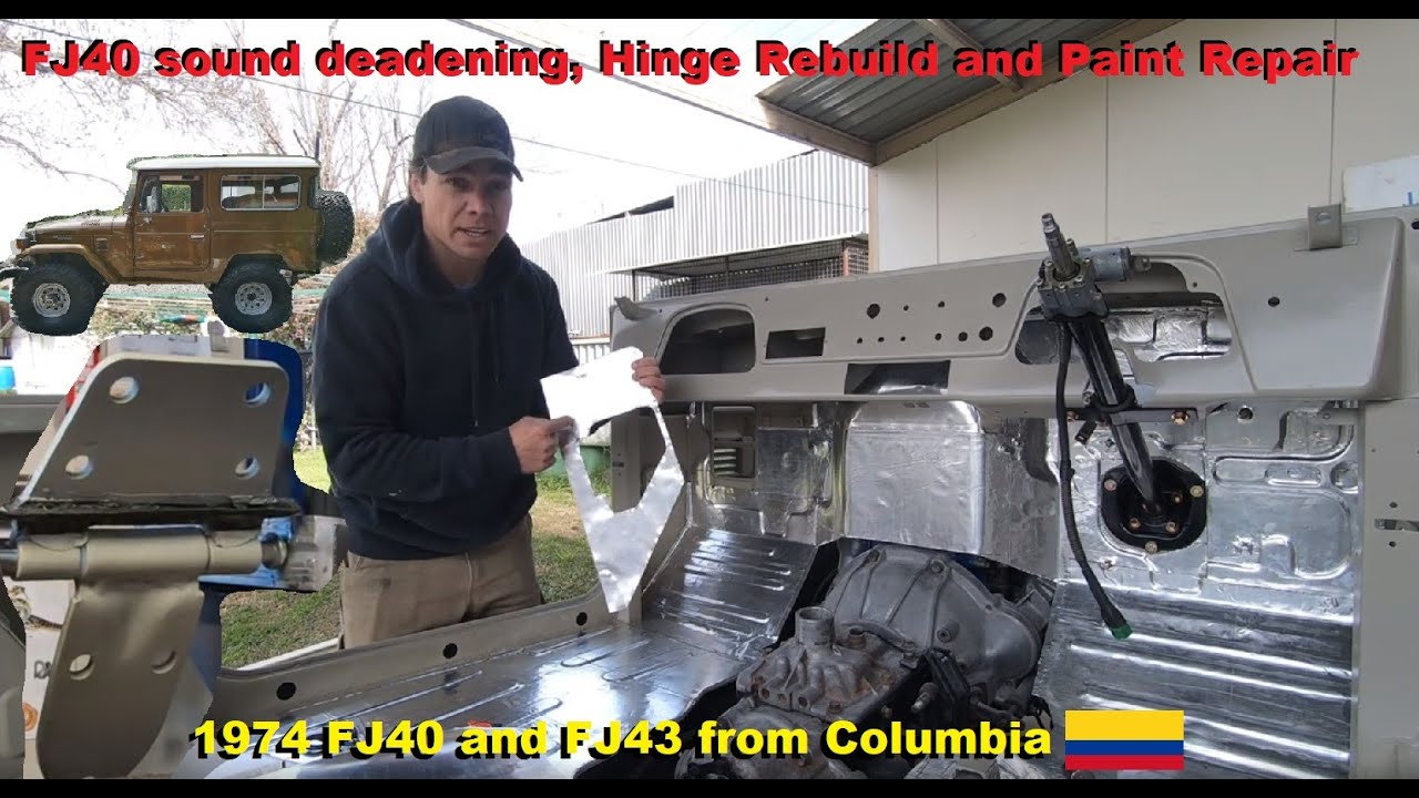 EP53 - FJ40 Sound deader installed, Hinge re-build, paint repair,  Plus two 40's from Colombia