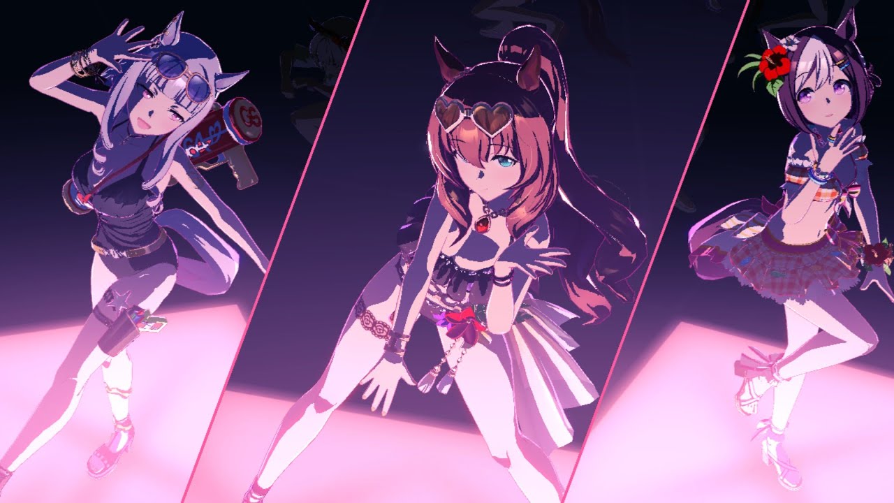 【ウマ娘】　『Gaze on Me!』　水着ウマ娘（マルゼンスキー&ゴールドシップ&スペシャルウィーク）に踊ってもらった
