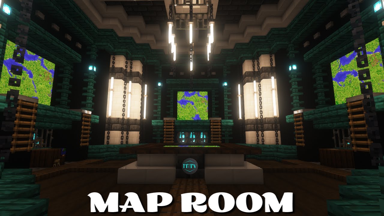 Epic Dark-Themed Map Room Tutorial | Minecraft Interior Design