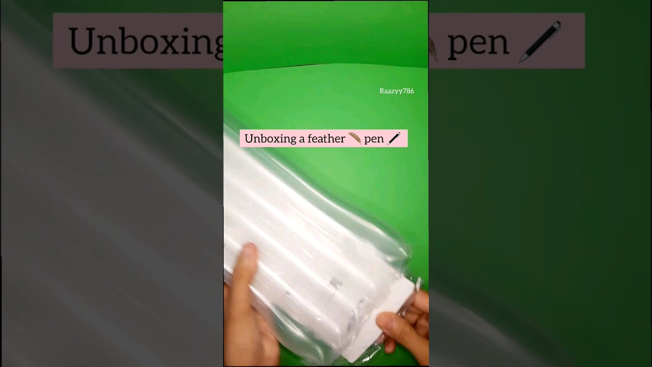 Unboxing a feather 🪶 pen 🖊 #shorts #viral #youtubeshorts