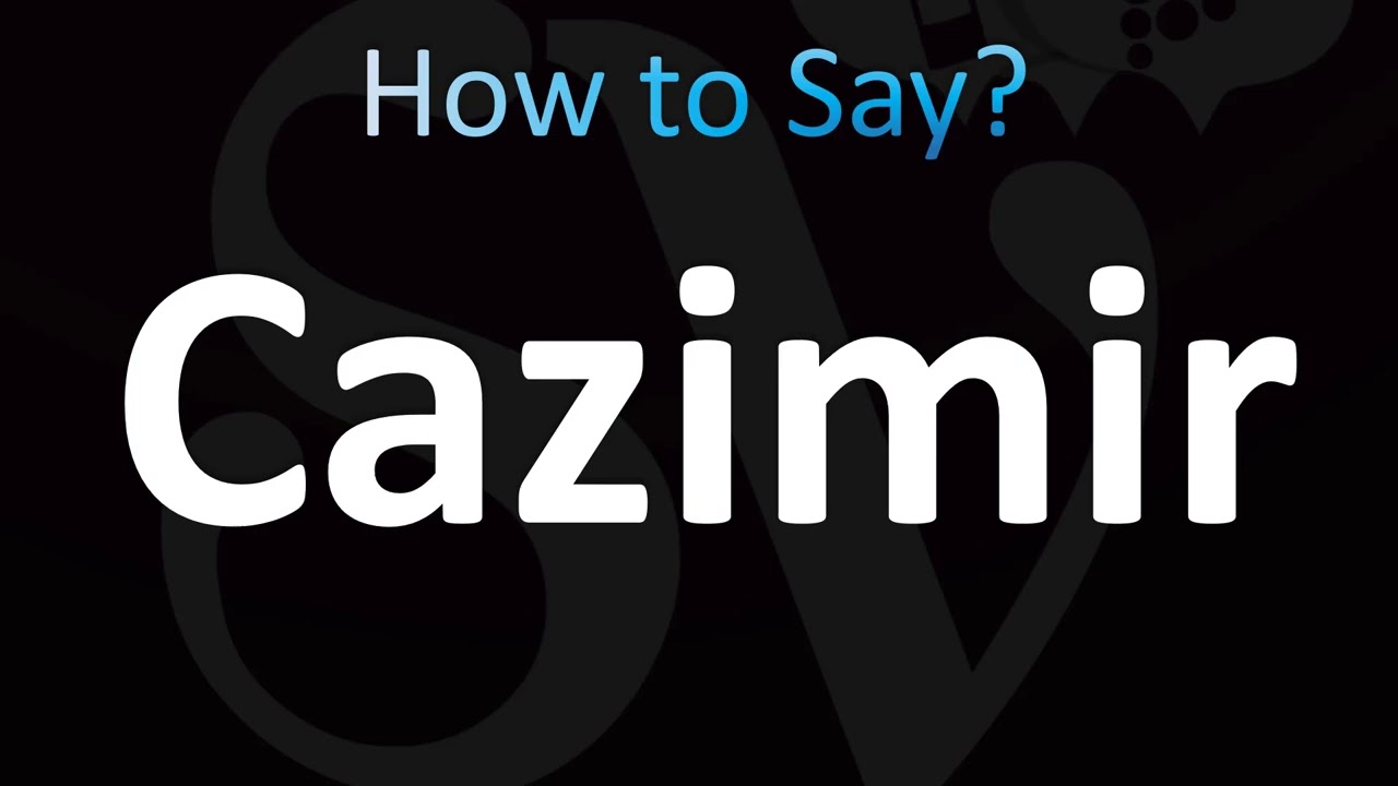 How to Pronounce Cazimir (CORRECTLY!)