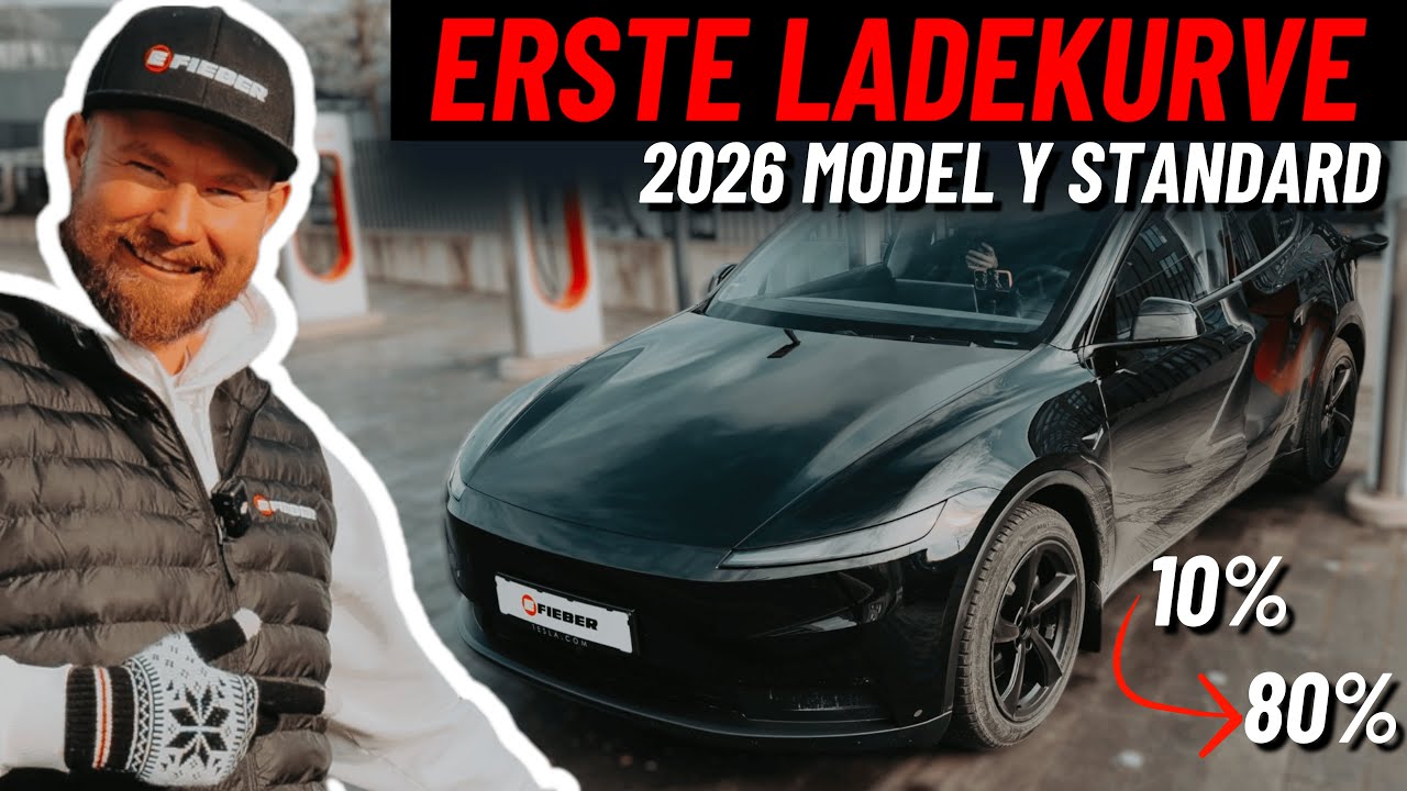 2026 Tesla Model Y Standard – echte Ladekurve 10% bis 80%! | EFIEBER