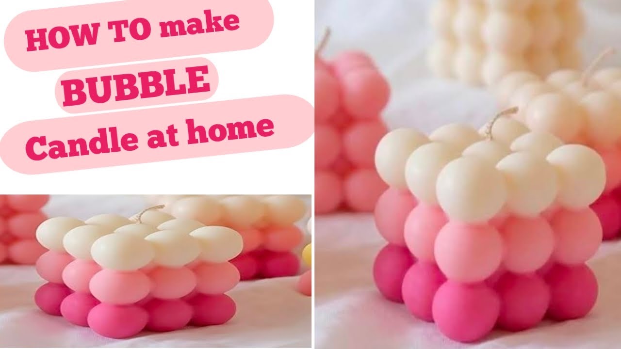 How to make a bubble Candle at home| Candle making tutorial | candle business ideas