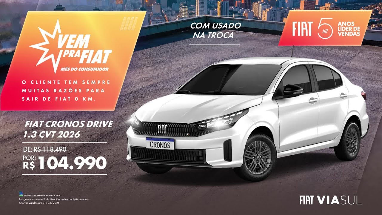 O Fiat Cronos &eacute; praticidade com estilo. 😉🚘