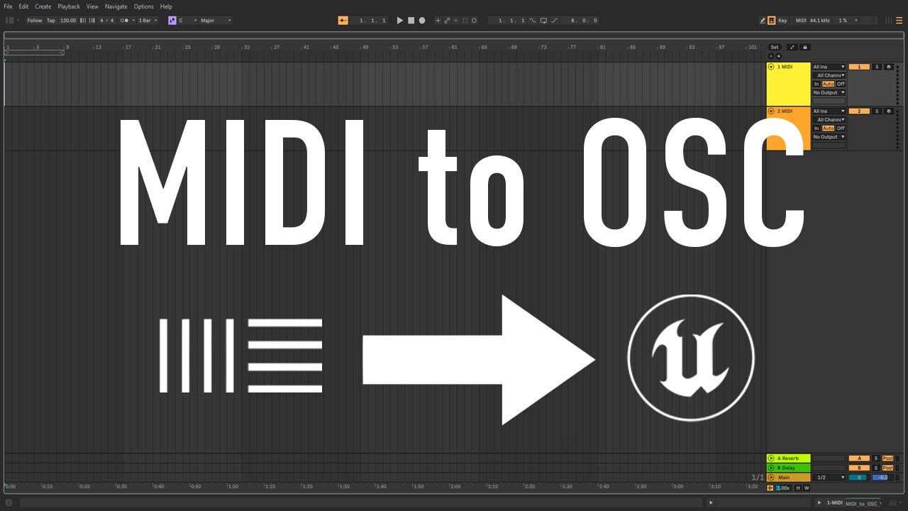 MIDI to OSC - How to build a MaxForLive device to send OSC data for Unreal Engine