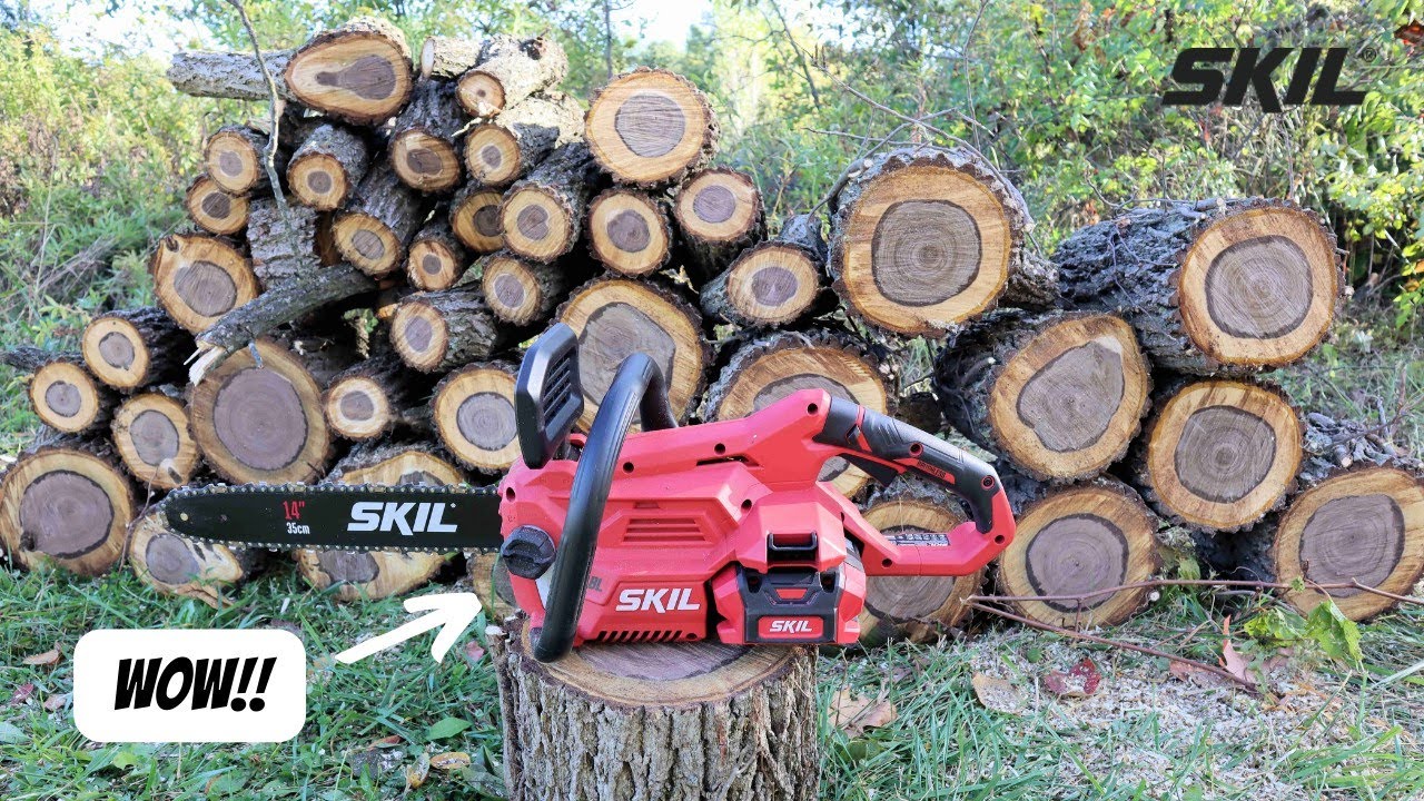 Best Cheap Battery Chainsaw Kit for $149 | SKIL PWR CORE 40 Brushless 40V 14” Chainsaw CS4555-10