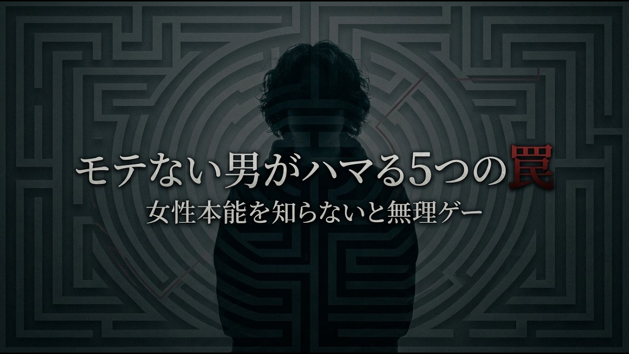 【グレーな恋愛心理学】多くのモテない男性が引っ掛かる5つの罠を女性本能をもとに解説