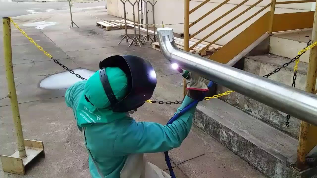 Solda tig engetada tubo OD