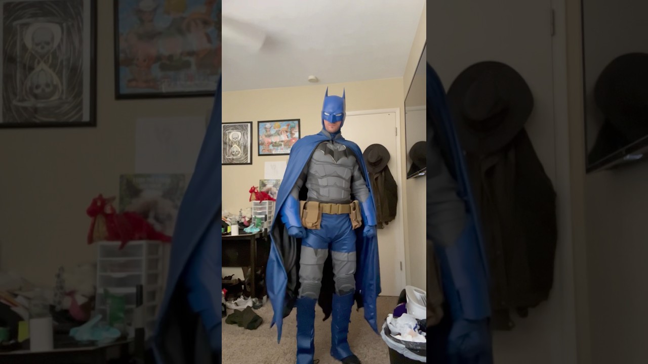 NEW Batman Suit Blue and Grey Style
