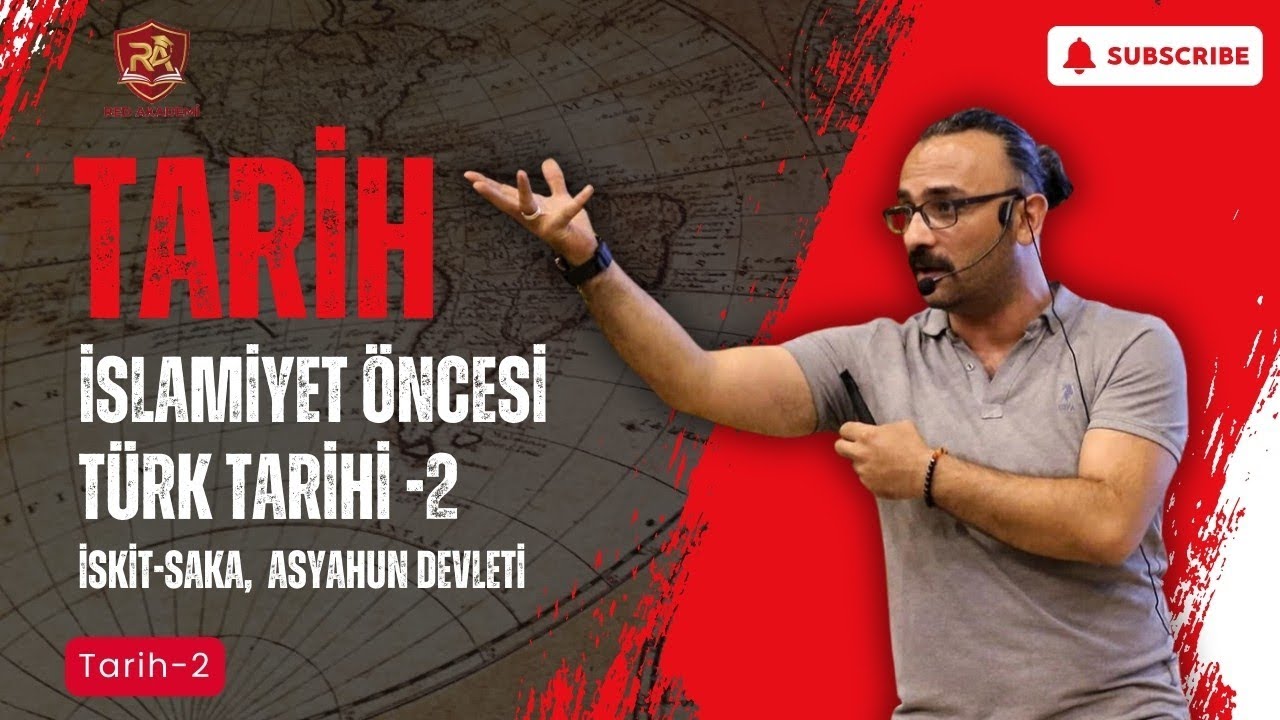 2) 2026 KPSS TARİH - İSLAMİYET ÖNCESİ TÜRK TARİHİ-2(İskit-Saka-Asyahun Devleti) - MURAT KARADAĞ