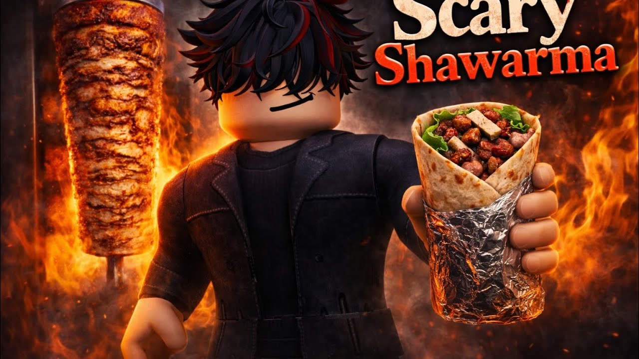 روبلوكس بس هلعب لعبه scary shawarma 