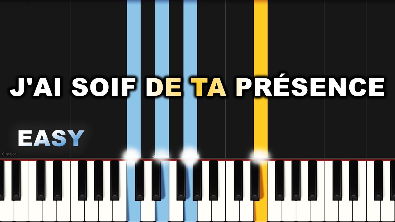 J'ai Soif De Ta Présence | EASY PIANO TUTORIAL BY Extreme Midi