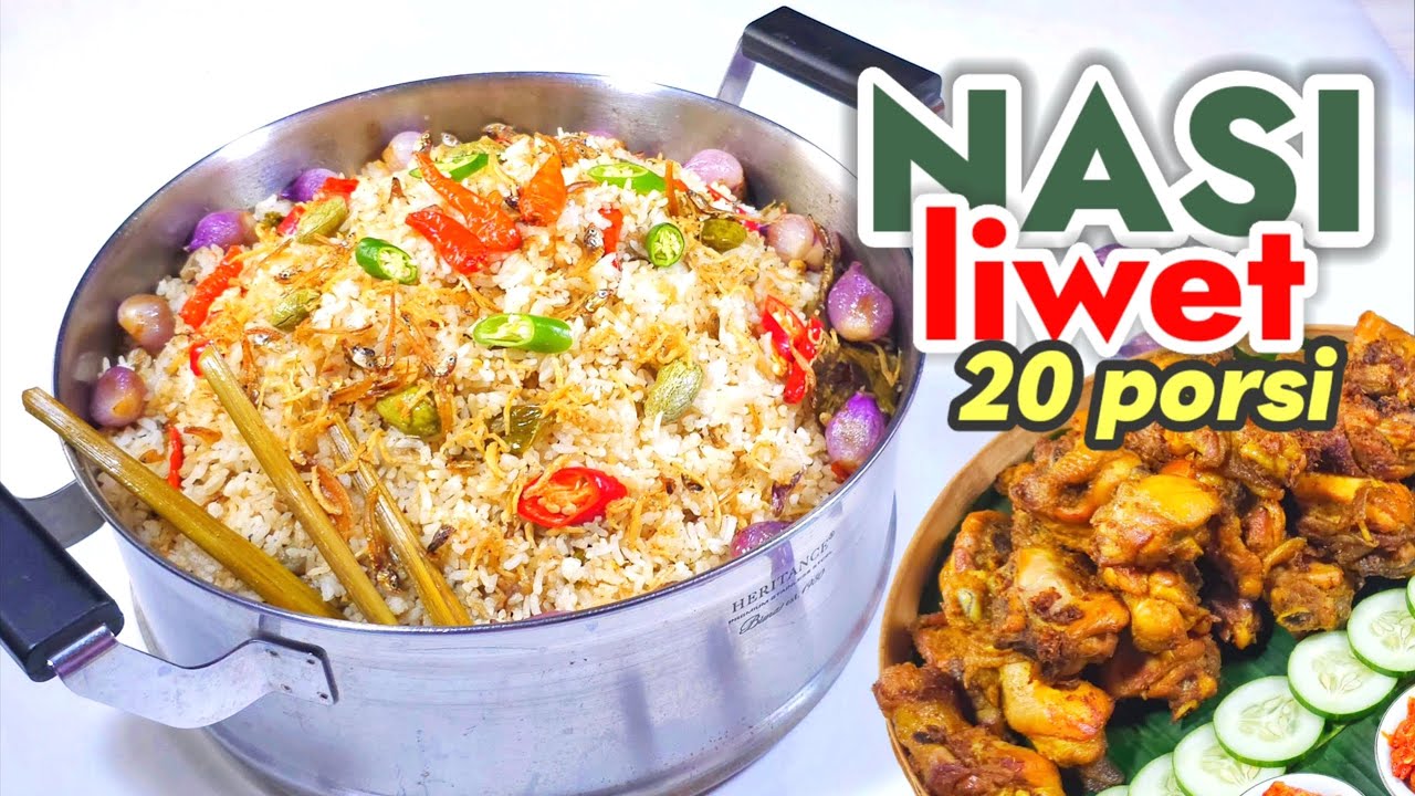MASAK BESAR -- NASI LIWET 20 PORSI PULEN GURIH & WANGI  || COCOK BUAT LIWETAN RAME RAME