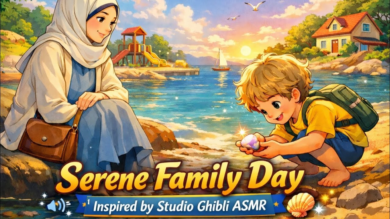 A Calm & Heartwarming Day with Family| Mom & Child | Inspired by Studio Ghibli ASMR