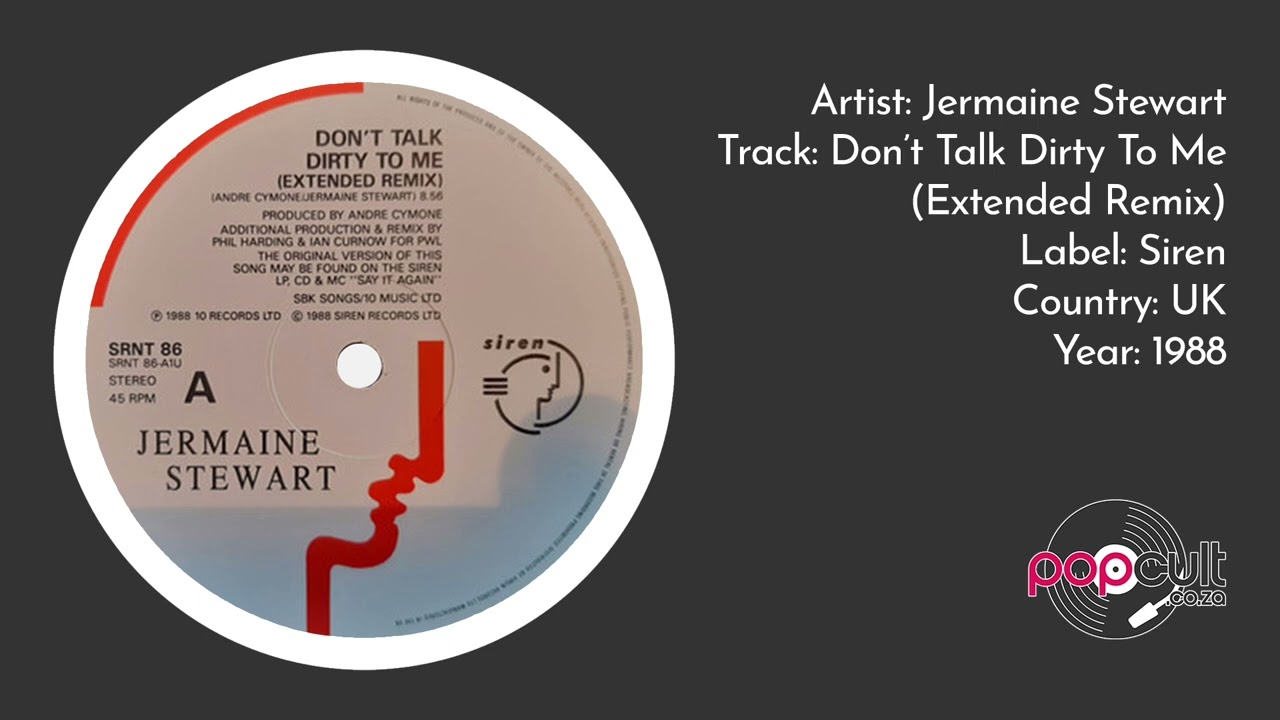 Jermaine Stewart - Don't Talk Dirty To Me (Extended Remix)