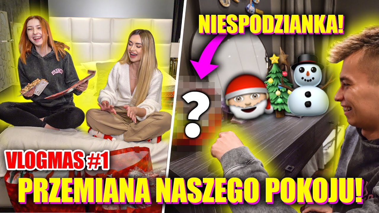 PRZEMIANA NASZEGO POKOJU! #VLOGMAS 1