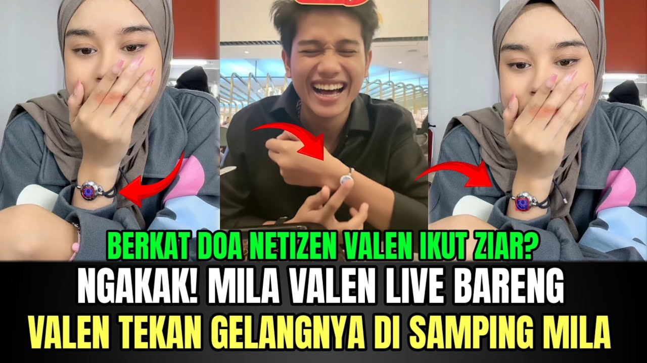 NGAKAK! Mila Valen Live Bareng, Valen Tekan Gelangnya di Samping Mila!