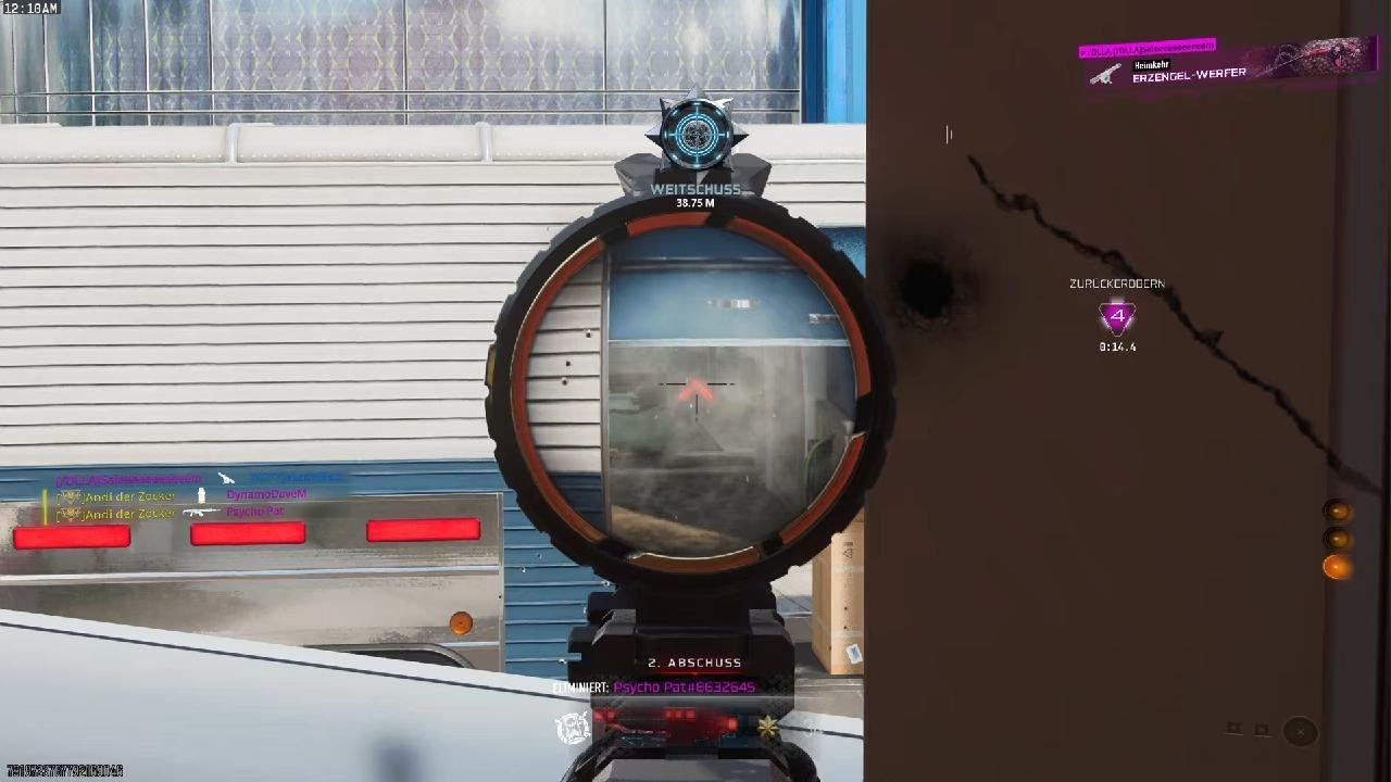 Neue Waffe gespielt