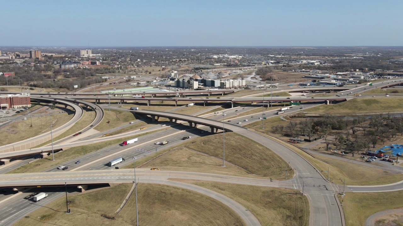 I-35/I-40/I-235 Interchange Time Lapse | Oklahoma City | DJI Mavic Air 2 Hyperlapse | Drone Footage