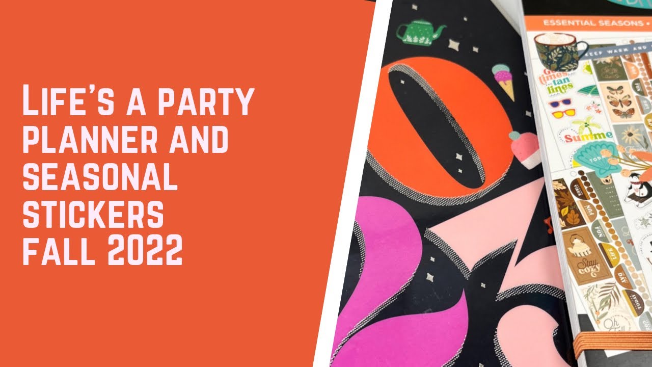 Flip through of the seasonal items from the Fall 2022 Happy Planner collection