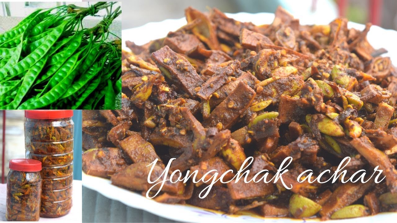 yongchak achar semba/yongchak pickle recipe/ stink beans pickle /Manipuri style yongchak pickle